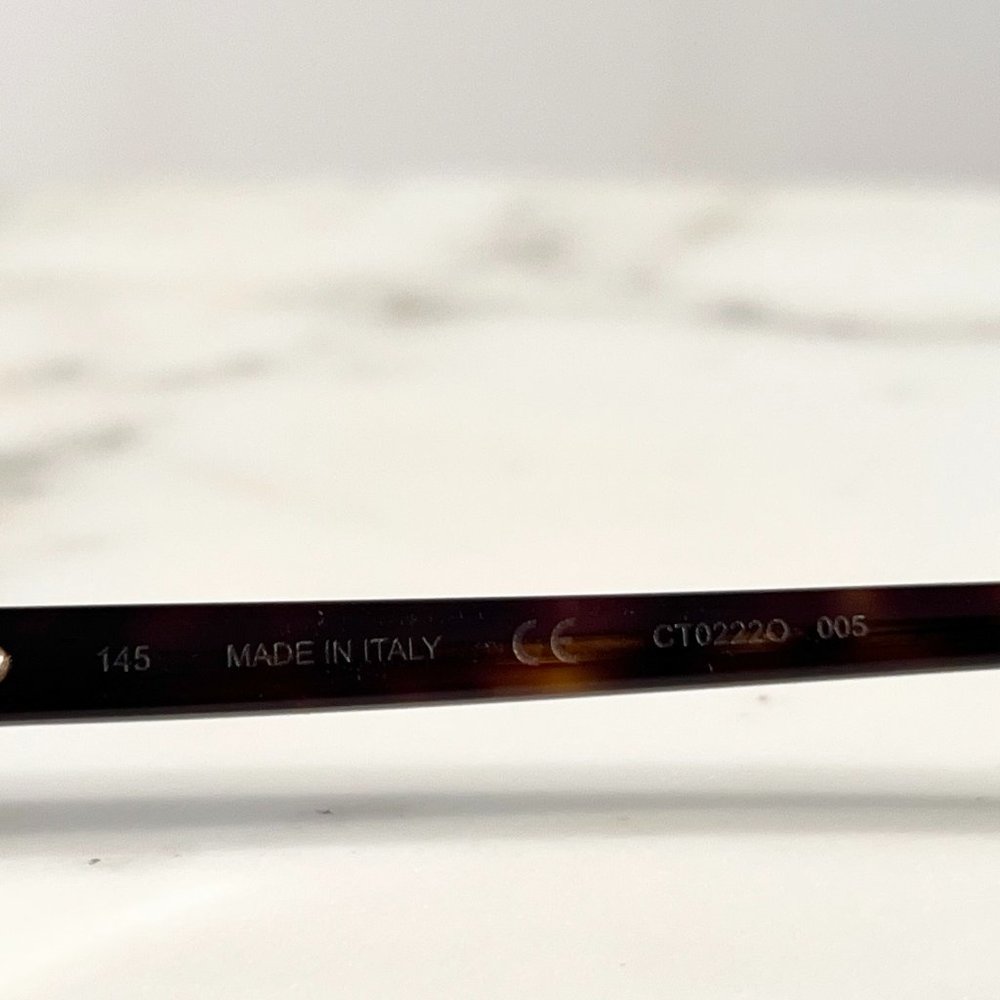 SOLD! Cartier Glasses Sunglasses C'decor Gold Tortoise - Picture 5 of 12